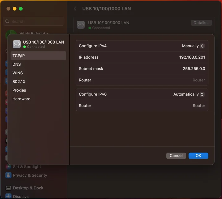 Finding ACE IoT Gateway IP address on macOS