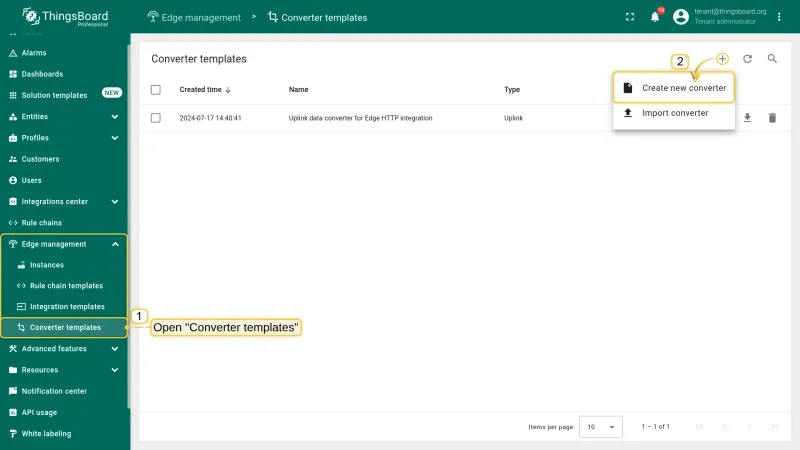 Create new uplink converter