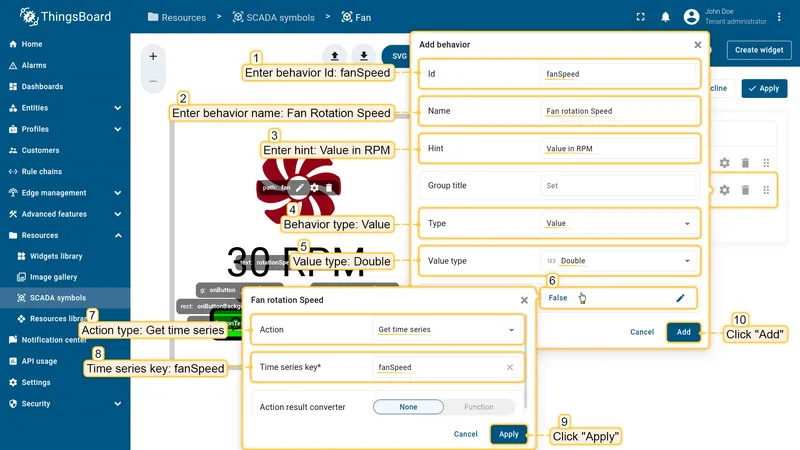 Add fanSpeed behavior step 1