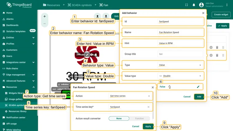 Add fanSpeed behavior step 1