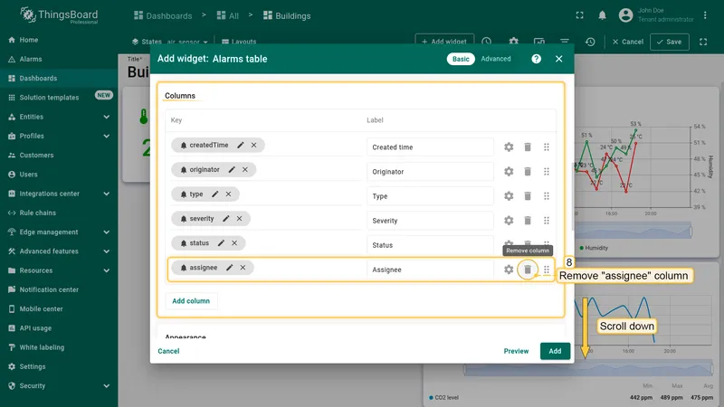 Remove Assignee column