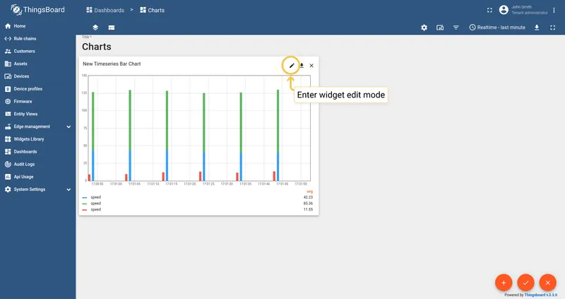 Bar chart advanced settings