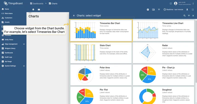 Choose chart type