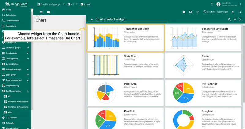 Choose chart type