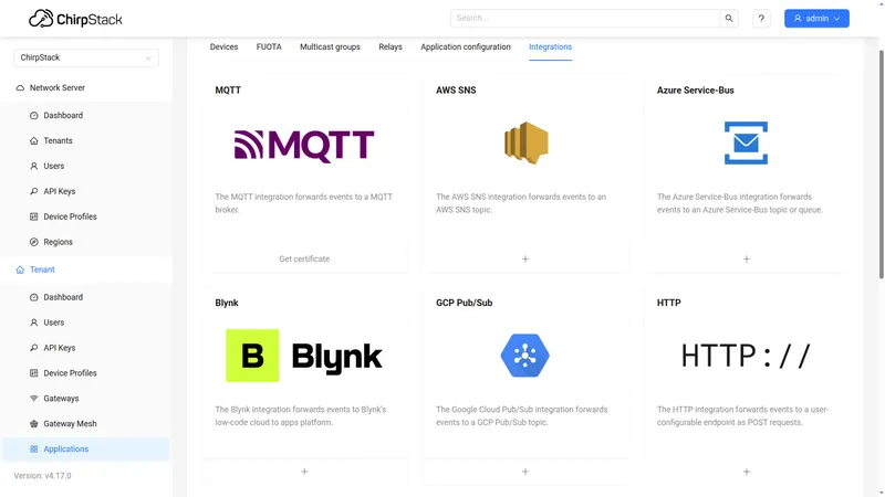 Integration catalog — HTTP card