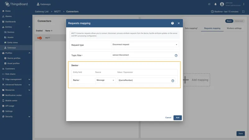 Configure Name from Message