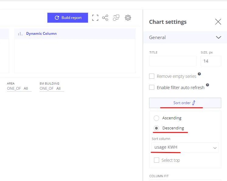 Sort by total energy cost in descending order