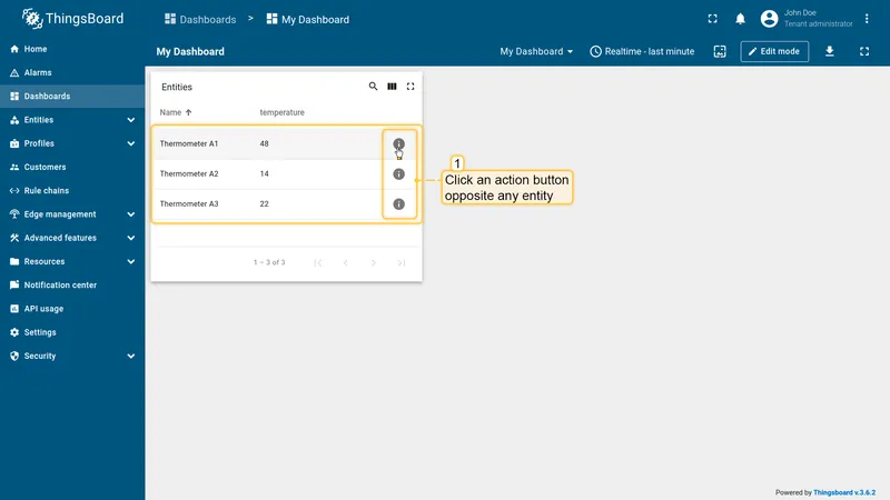 Trigger navigation action