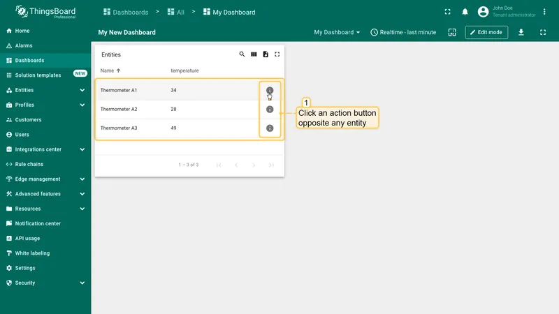 Trigger navigation action