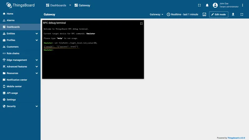 FTP SET RPC writing the new value to the file