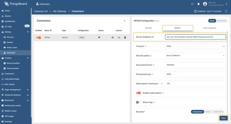 Change default host to host.docker.internal