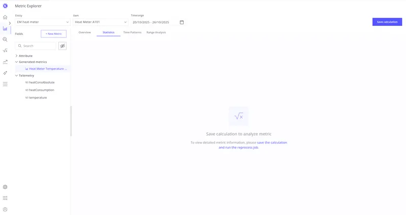 Generated Metric has no ThingsBoard points