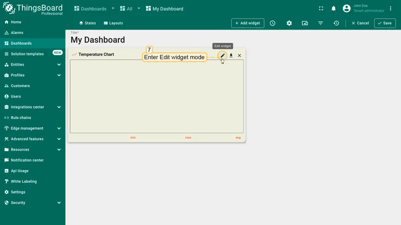 Widget imported