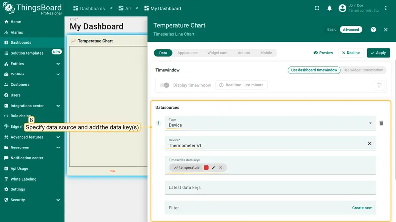Reconfigure datasource