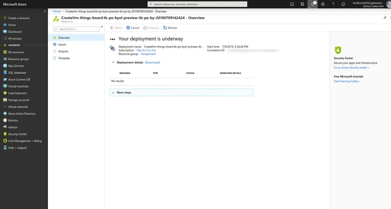 Deployment in progress