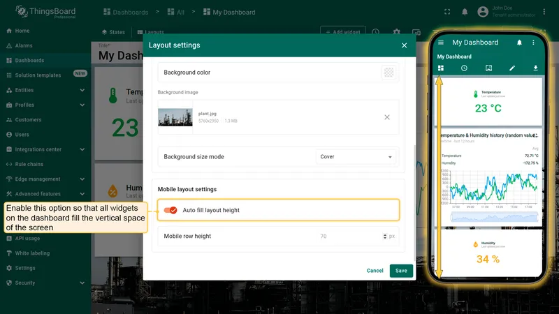 Mobile auto fill enabled