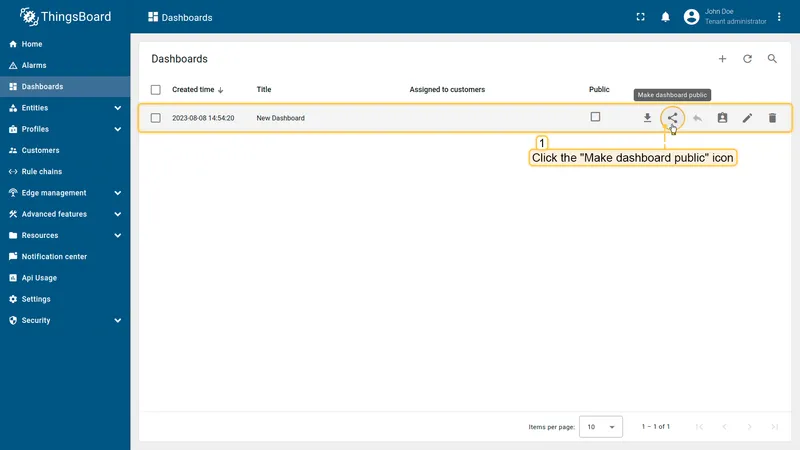 Make public toggle