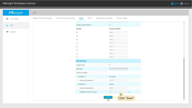 Scroll down and click on the **Save** button.