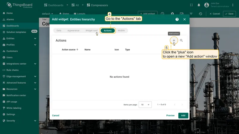 Select On node selected