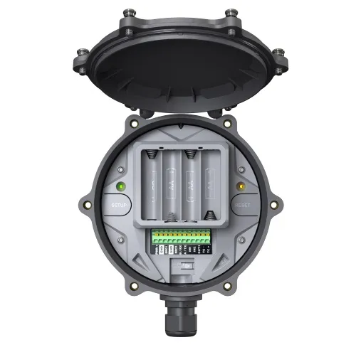 Senquip ORB-C1-G open showing terminal block pinout