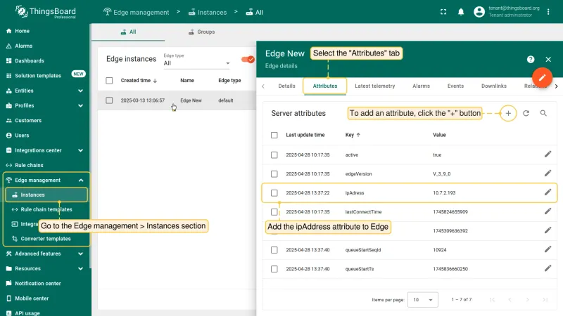 Add ipAddress attribute to the Edge instance