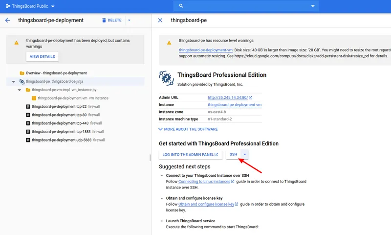 GCP deployment complete
