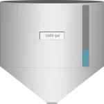 Conical tank SCADA symbol