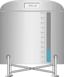 Large stand vertical tank SCADA symbol