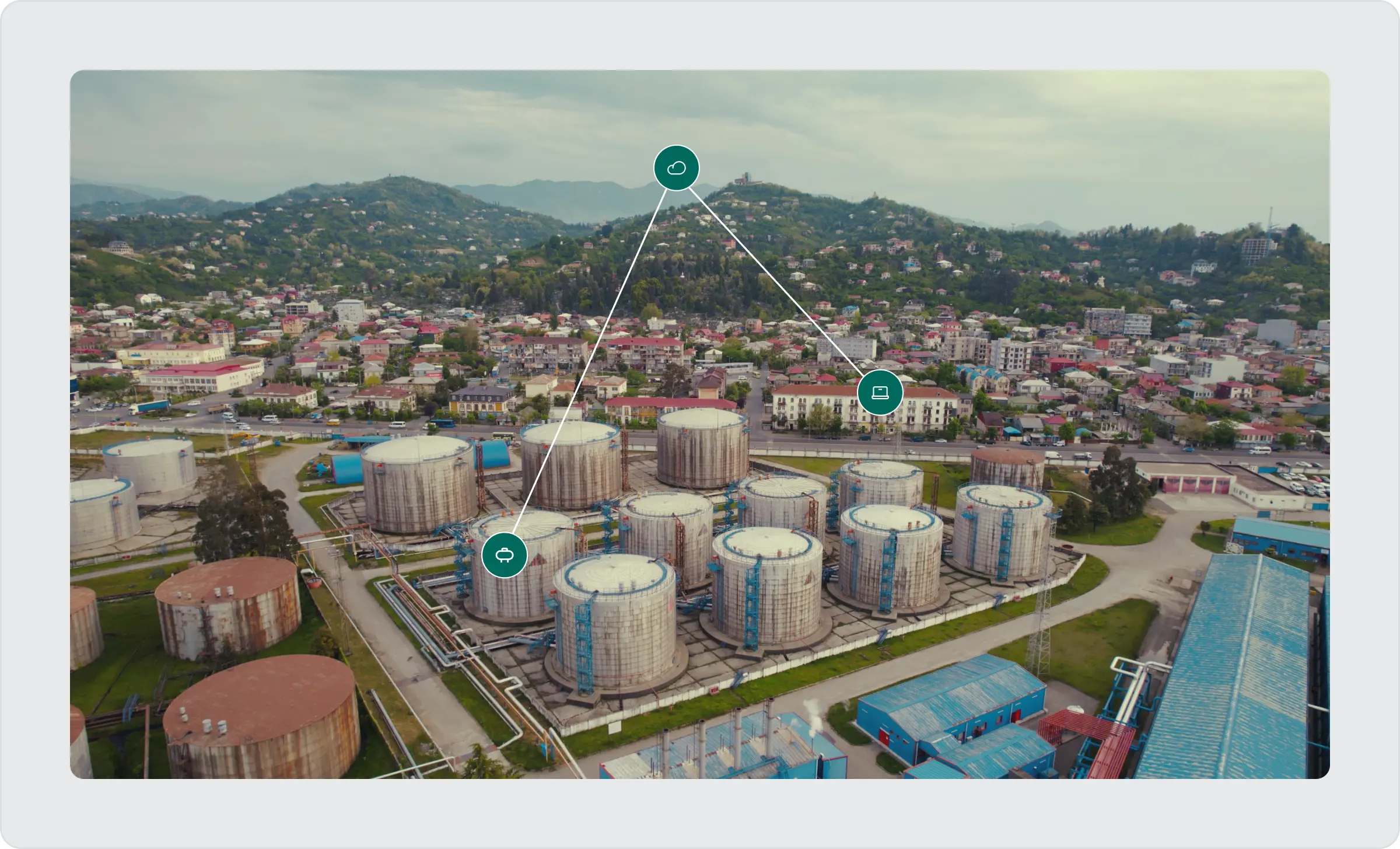 Liquid tank level monitoring dashboard in ThingsBoard