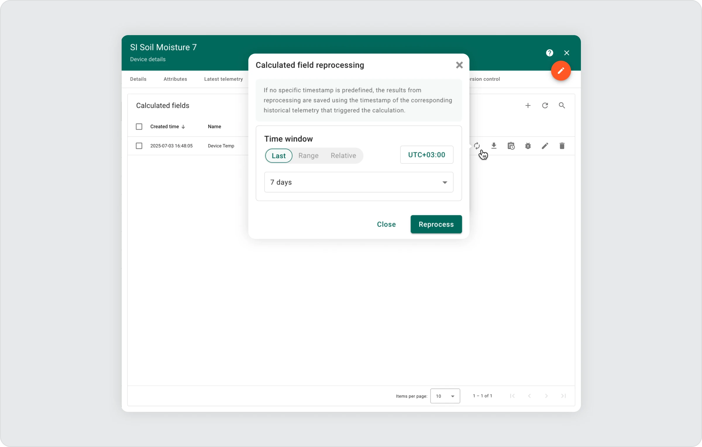 Historical data processing with calculated fields in ThingsBoard 4.1